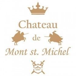 Sjabloon Vintage 16 - Chateau de Mont St. Michel 20cmx20cm