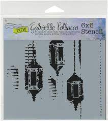 Sjabloon vintage 12 - Exotic lights- 30,5x30,5cm