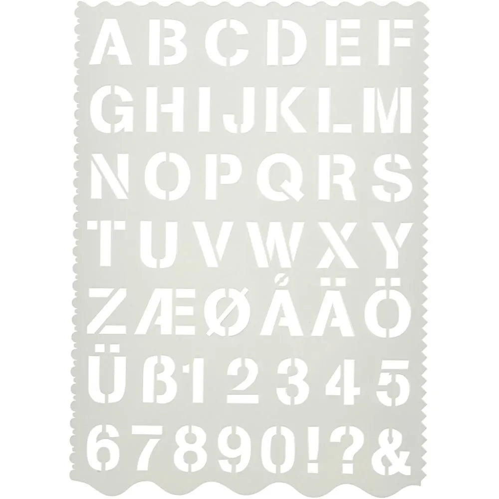 Sjabloon Letters & cijfers 3