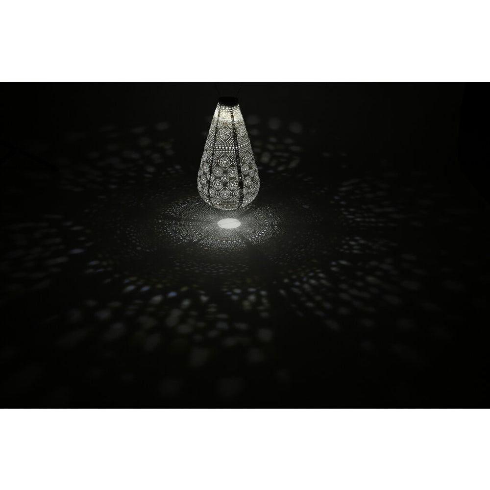 Lumiz Solar Lampion - Drop 28cm Spectare (zilver)