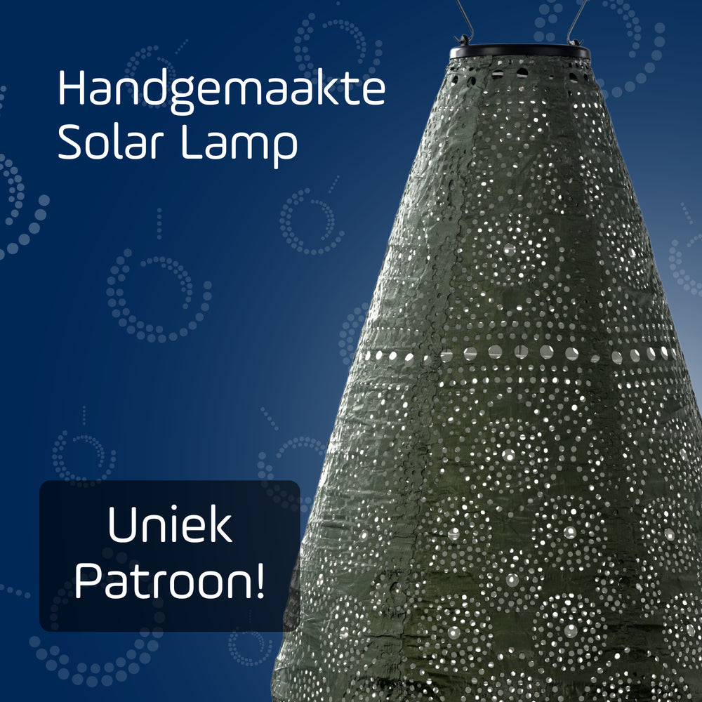 Lumiz Solar Lampion - Drop 28cm Spectare (Sage green)