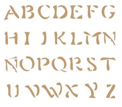 Sjabloon Letters & cijfers 5