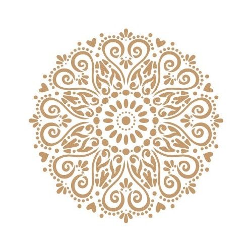 Sjabloon Mandala 1 50x50cm