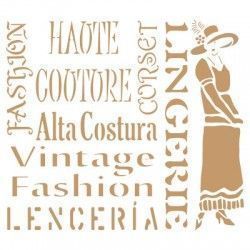 Sjabloon Vintage 25 - Fashion 30cmx30cm