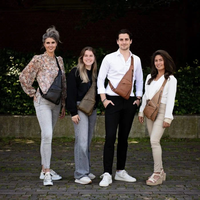 Bag2Bag leren tas "Cayo" (in 4 kleuren)