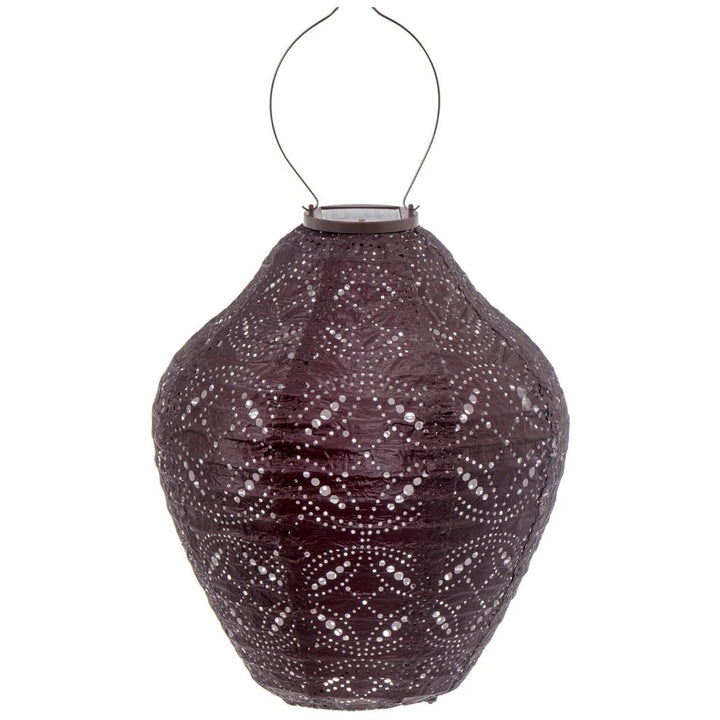 Lumiz Solar Lampion - Jar 30cm Mandela (Plum)