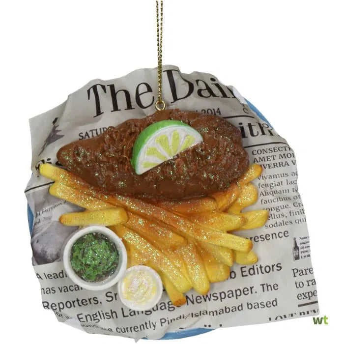 Weihnachtsbaumschmuck Fish &amp; Chips
