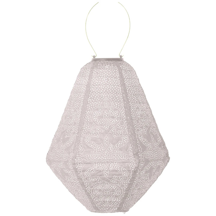 Lumiz Solar Lampion - Can 30cm Marrakesh (Soft Blush)