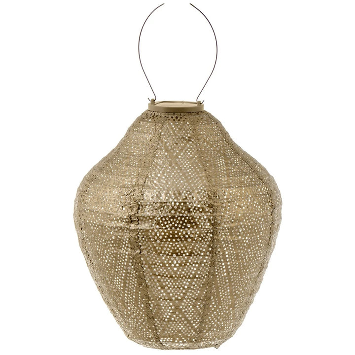 Lumiz Solar Lampion - Jar 30cm Ikat (Gold)