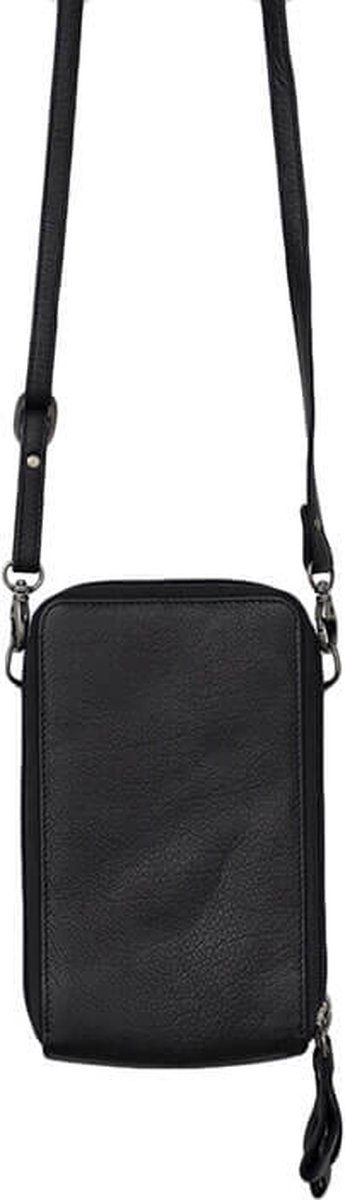 Bag2Bag leren tasje "DALE" zwart