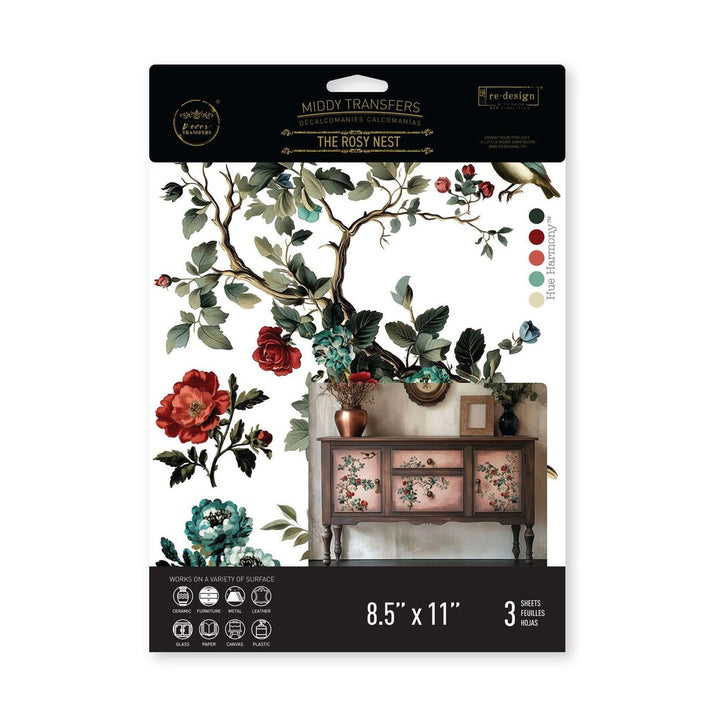Middy Transfer "The Rosy Nest" by Redesign with Prima