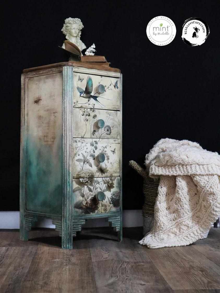 Pale Blossom - Mint by Michelle decoupage papier