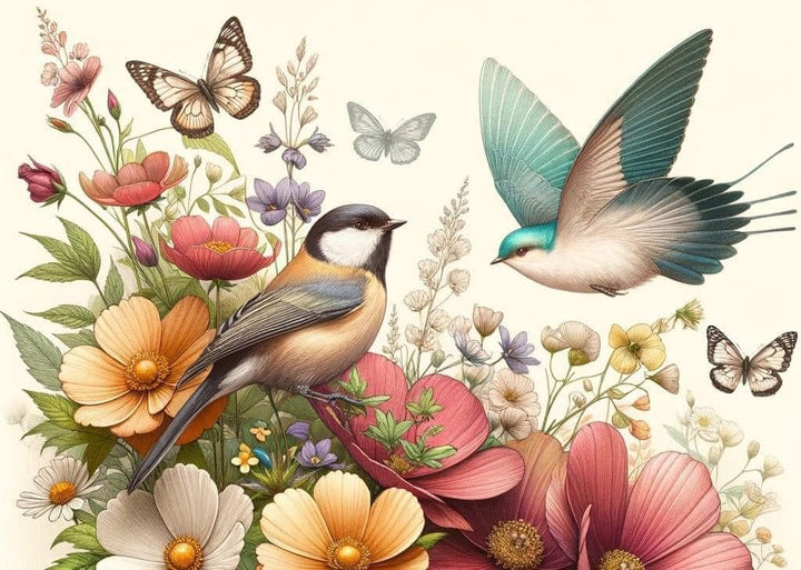 The Friendly Garden- Mint by Michelle decoupage papier