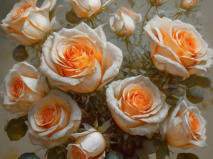 Roses on High - Mint by Michelle decoupage papier