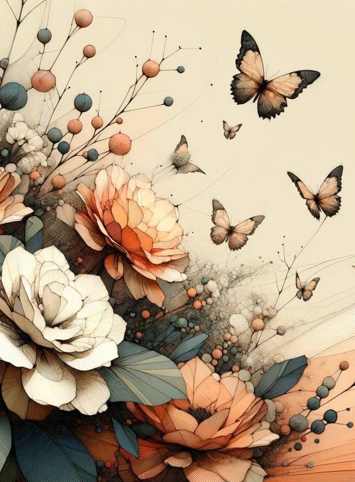 Peach Oasis - Mint by Michelle decoupage papier