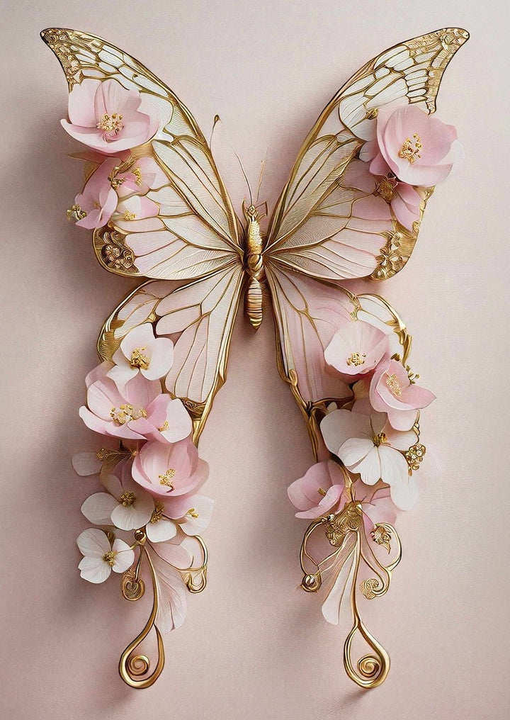 Pink Butterfly- Mint by Michelle decoupage paper