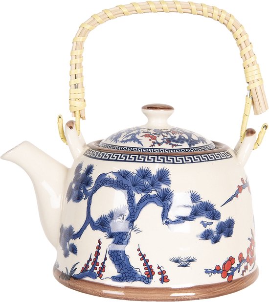 Theepot & 2 mokken Clayre & Eef blauw