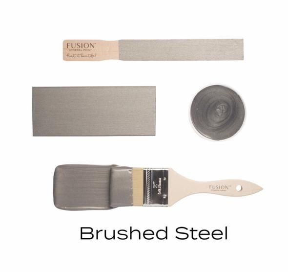 Fusion Mineral Paint Metallics - BRUSHED STEEL