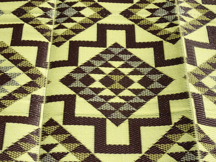 Buiten vloerkleed 180 x 270 - coffee aztec