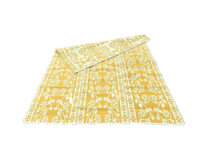 Buiten vloerkleed 270 x 360 - Geel/wit