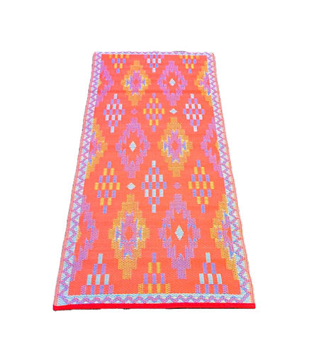 Buiten vloerkleed 150 x 240 - orange/lemon