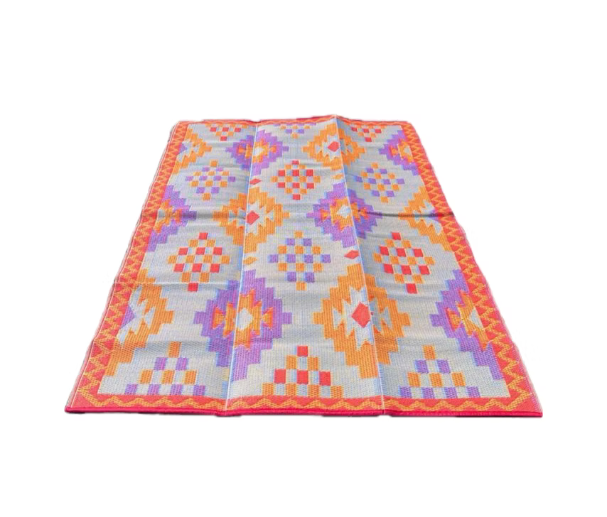 Buiten vloerkleed 150 x 240 - orange/lemon