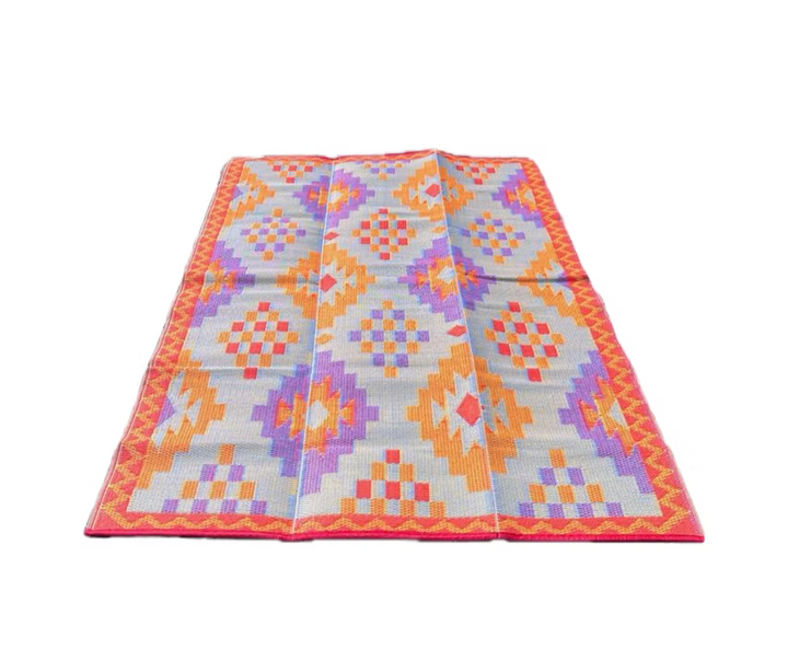 Buiten vloerkleed 150 x 240 - orange/lemon