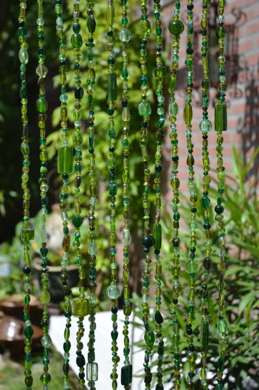 Kralengordijn glas-  Groen EXTRA LANG 250 cm