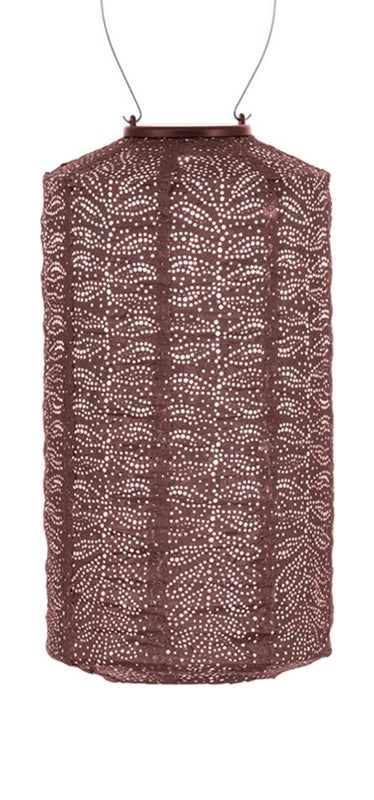 Lumiz Solar Lampion - Cylinder 18cm Folia (Plum)