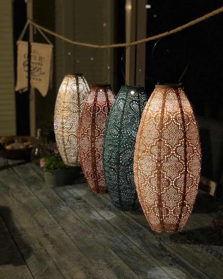 Lumiz Solar Lampion - Long Ovaal 20cm Bazaar (Future Dusk)