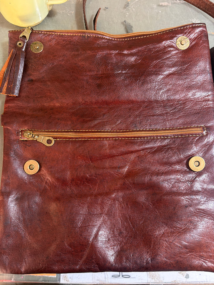 Leren clutch “Barcelona”