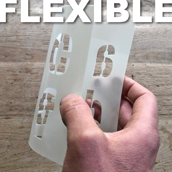 Sjabloon Alfabeet & Nummers - Lettertype "MODERN" (4 maten)