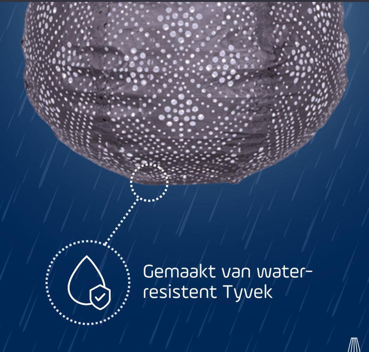 Lumiz Solar Lampion - Drop 28cm Topaze Mauve purple