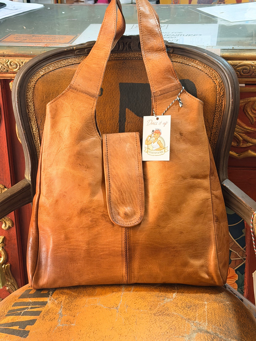 Leren tas “Milan”