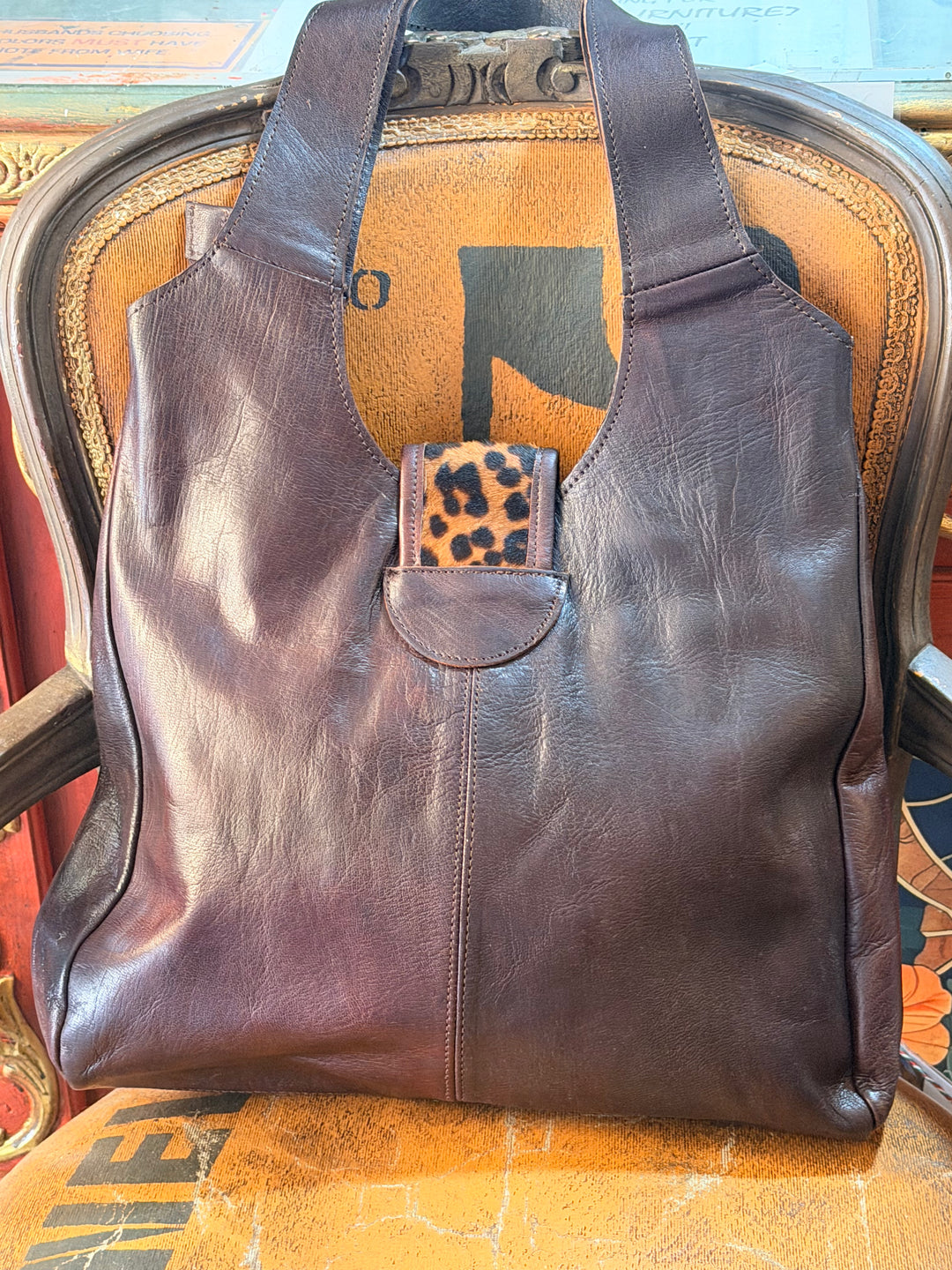 Leren tas “Milan”