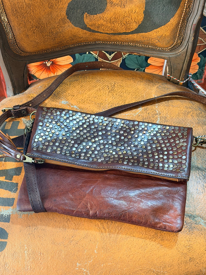 Leren clutch “Barcelona”