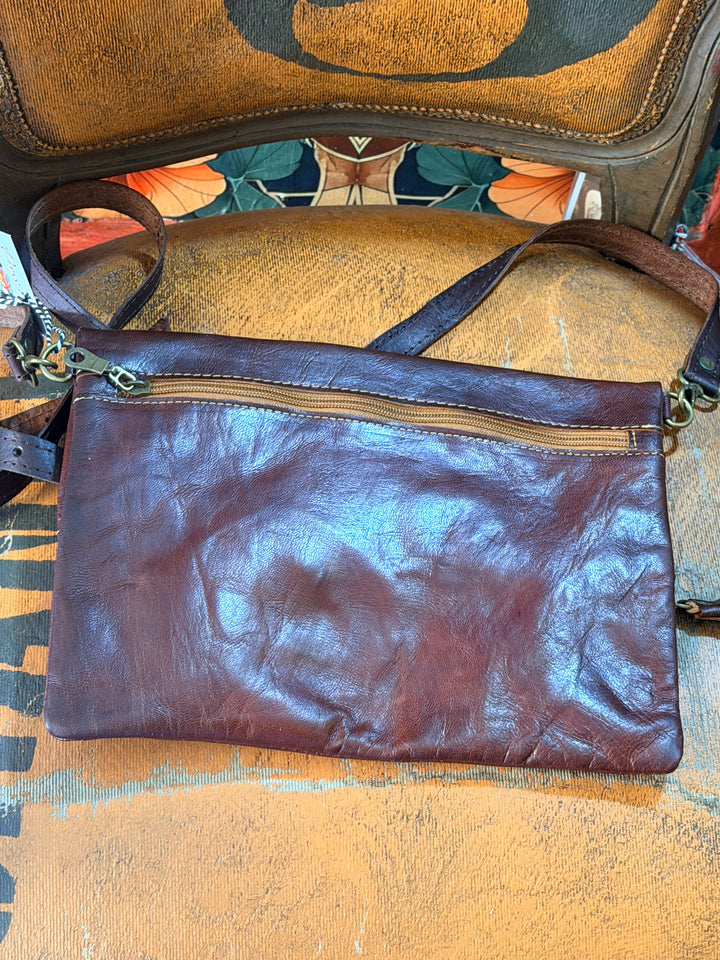 Leren clutch “Barcelona”