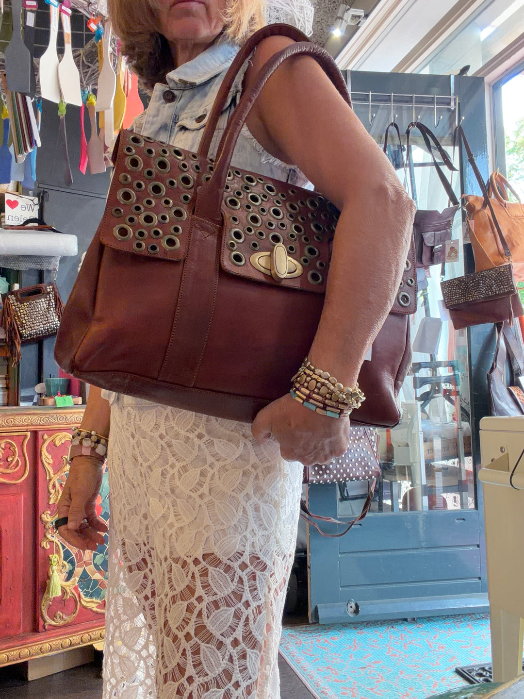 Leren tas “Madrid”