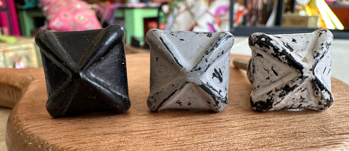 kastknoop klein metaal in 3 kleuren