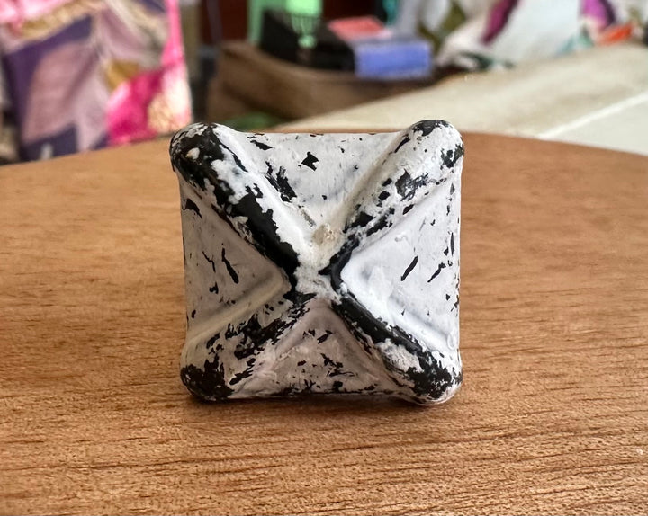 kastknoop klein metaal in 3 kleuren