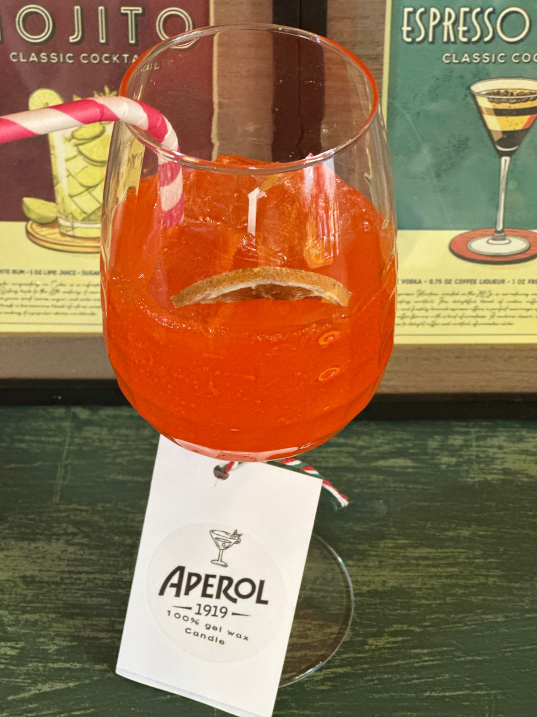 aperol im kühlschrank aufbewahren Aperol Spritz Kerze