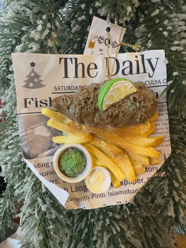 Weihnachtsbaumschmuck Fish &amp; Chips