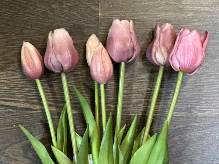 Tulpen bos (7 tulpen) Kort of Lang- Real Touch - diverse kleuren