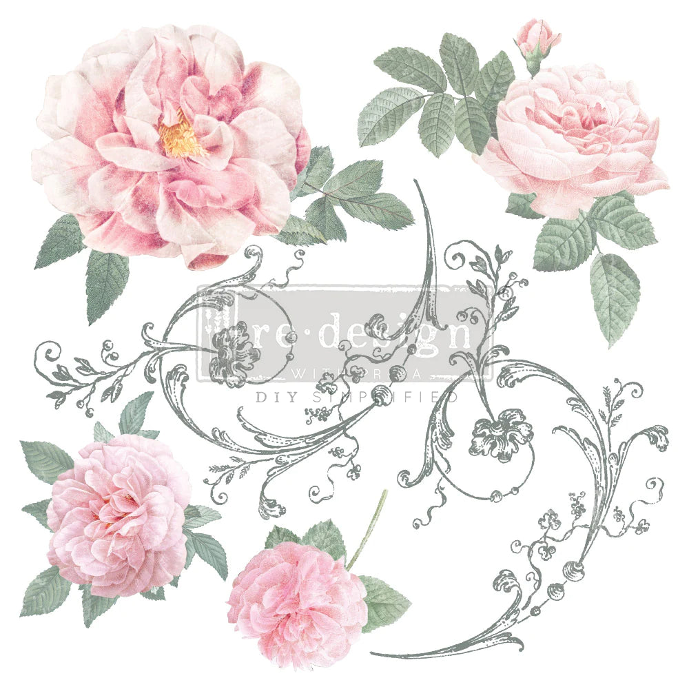 Maxi Transfer "Odeur de rose" by Redesign with Prima