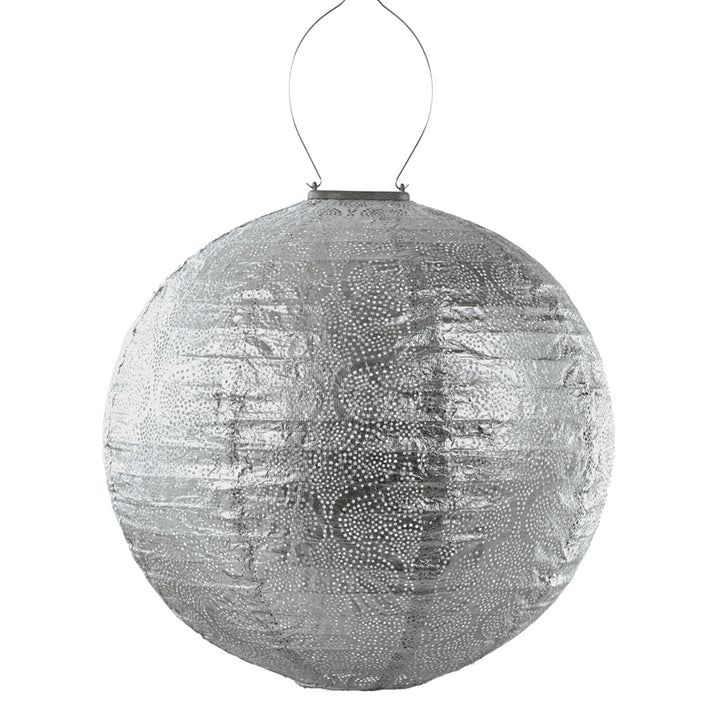 Lumiz Solar Lampion - Round 40cm Tigres (Zilver)