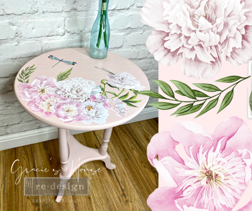 Mini transfer "Morning Peonies" by Redesign with Prima
