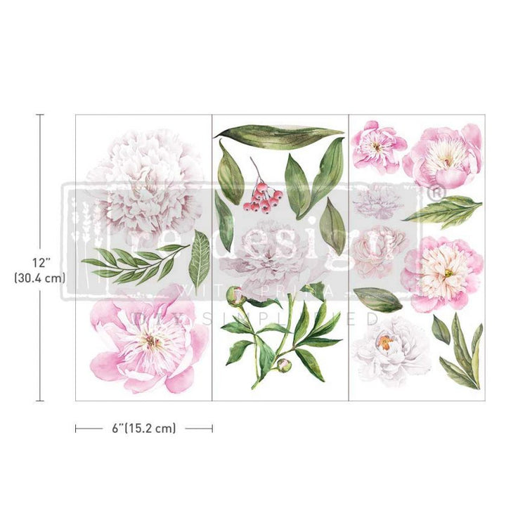 Mini transfer "Morning Peonies" by Redesign with Prima