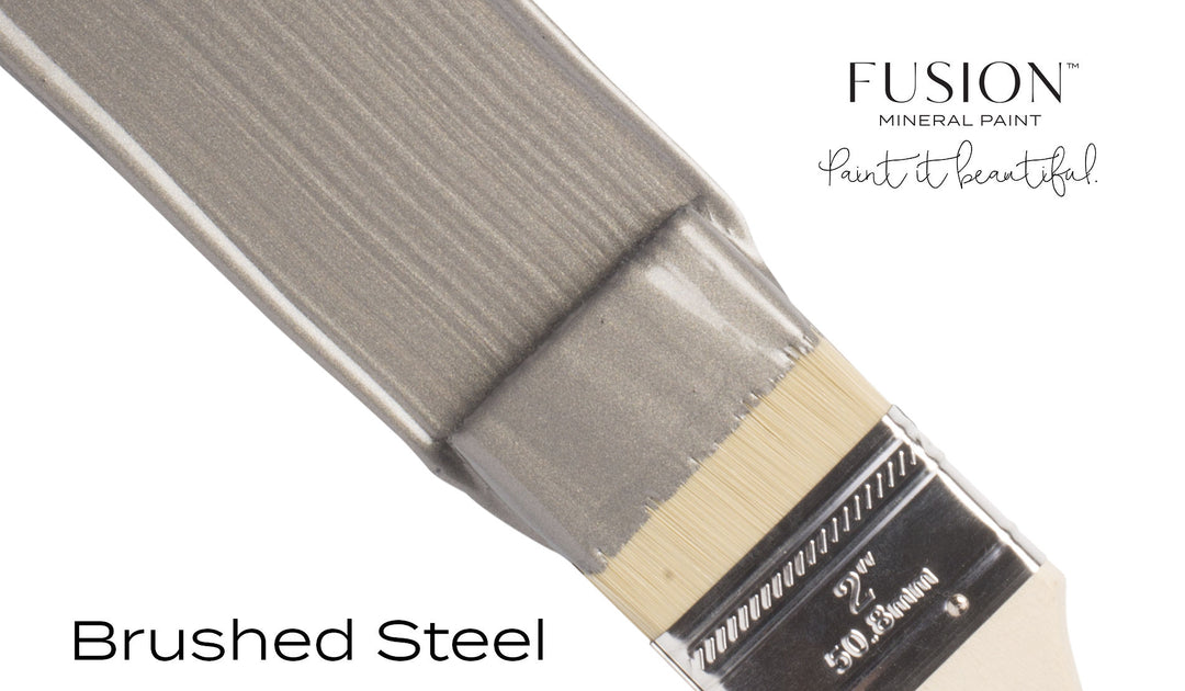 Fusion Mineral Paint Metallics - BRUSHED STEEL