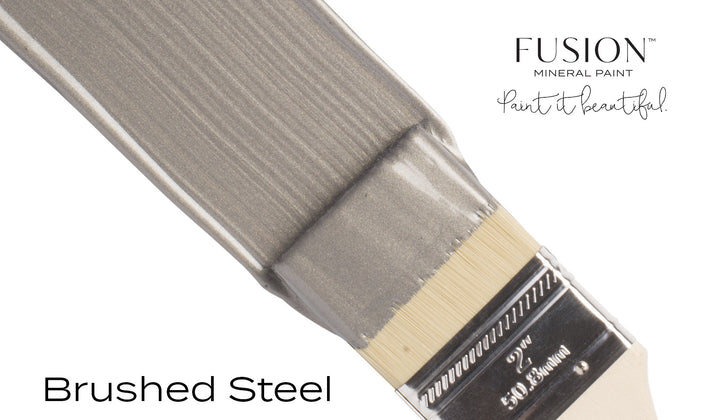 Fusion Mineral Paint Metallics - BRUSHED STEEL