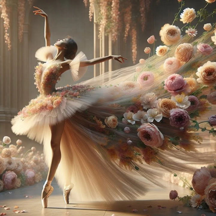Ballet in Bloom - Mint by Michelle decoupage paper